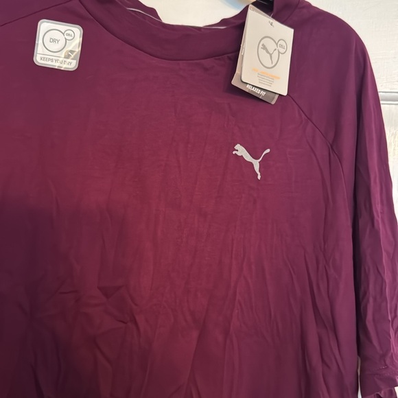 Puma dry cell relaxed fit purple crop top NWT XL - Picture 2 of 9